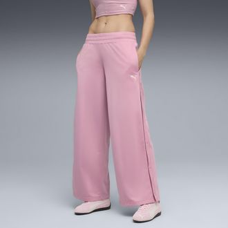 Puma Pantaloni a vita bassa WARDROBE Essentials da donna, Abbigliamento, Rosa, S