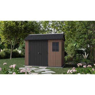 Keter Caseta Cobertizo Resina Jardin Newton 975 Keter Con Puerta Lateral