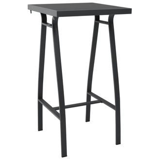 vidaXL Mesa Alta De Jard&iacute;n Vidrio Templado 60x60x110 Cm Vidaxl