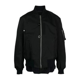 sacai Bomber Jacket - male - Sacai - Bomber Jackets - Black - M - Jackets