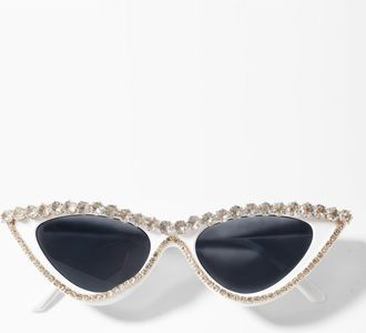 Untamed Petals Boss Babe Sunnies in White at Nordstrom