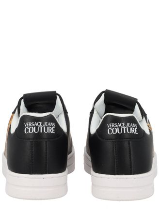 Versace Jeans Couture Wave Leather Sneaker - Black