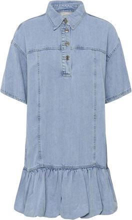 Gestuz Gzsauda Denim Jurk - Dames - Shirt Kleedjes - Blauw - XS - Denim - Kleedjes