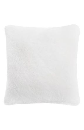 Juicy Couture Alexus Ultraplush Faux Fur Pillow in White at Nordstrom Rack