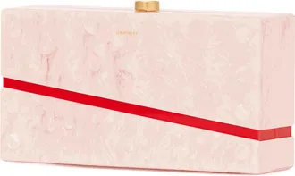 Hammitt Hammitt Soiree Clutch Carrara Blush Brushed Gold Med