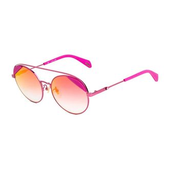 Police Accessoires, Dames, Roze, ONE Size, Aviator Pink Metal Zonnebril UV Filter