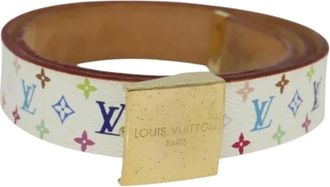Louis Vuitton Pre-owned Belts, female, Multicolor, Size: ONE SIZE Pre-owned Monogram Multicolor Canvas Belt