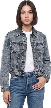 Stella McCartney Grey Textured Shirt Collar Jacket