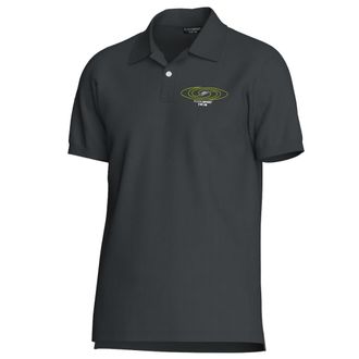 Plein Sport Korte Mouwen Kraag Polo Shirt in Antraciet