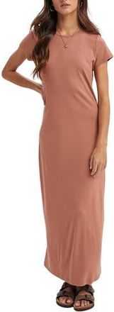 Wishlist Basic Maxi T-Shirt Dress in Clay at Nordstrom Rack, Size Medium