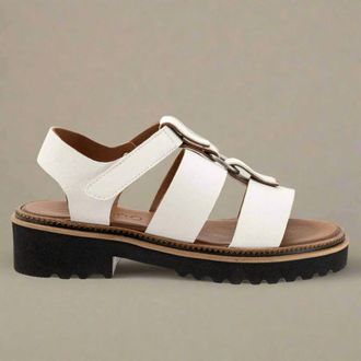 Bueno Womens Athena Sandal In Ice White