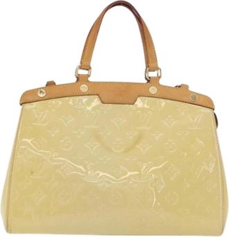 Louis Vuitton Pre-owned Handbags, female, Yellow, Size: ONE SIZE Pre-owned Canvas Handbag
