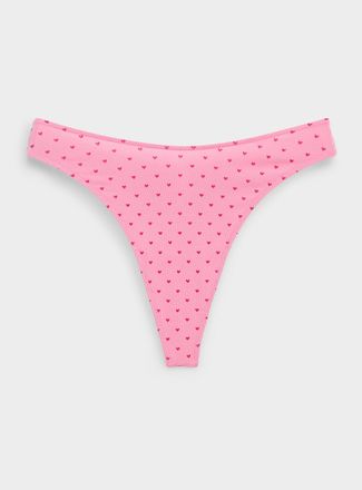 Miiyu Womens High-cut essential thong Organic cotton