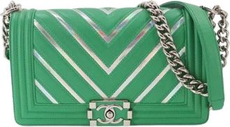 Chanel Borsa a spalla Pre-owned Boy Chanel - - Pre-owned - Donna - Verde - ONE SIZE