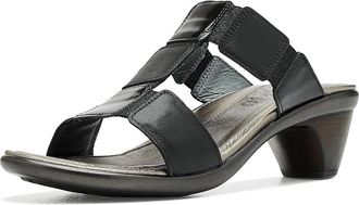 Naot Form Womens Dress Sandals Black Leather/Black Luster Leather/Shiny Black Leather : EU 41 (US Womens 10) M