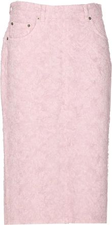 Haikure Gonna midi denim - Rosa