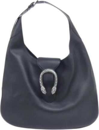 Gucci Pre-owned Vintage Schoudertas - Dames - Vintage Schoudertas - Zwart - ONE Size - Leer - Vintage