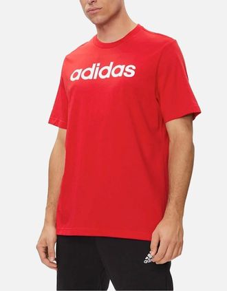 adidas Mens Adidas Essentials Mens T Shirts Crew Neck Single Jersey Linear Embroidered Logo - Size: 38