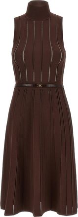 Elisabetta Franchi Weft Dress à Jour