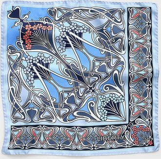 Liberty Womens Ianthe pure silk scarf Made with Liberty Fabric