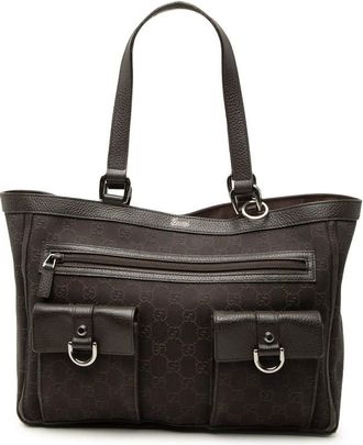 Gucci Pre-owned Gucci GG Denim Abbey D Ring Pocket Tote Ladies 748H5DFFO36L06ZA
