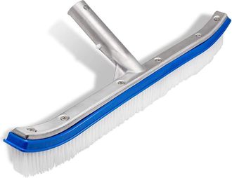OEM Cepillo Para Paredes Y Azulejos De Piscina, Cabezal De 45,72 Cm Para Limpieza Posterior, Fabricado En Aluminio Pulido De Alta Resistencia Y Vinilo, Di