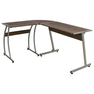 Berkfield Home Corner Desk Brown Engineered Wood