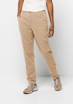 Jack Wolfskin Outdoorhose JACK WOLFSKIN DESERT ROLL UP PANTS W, Damen, Gr. 38, Normalgr&ouml;ssen, beige (sand, storm), OBERSTOFF: 95% POLYAMID, 5% ELASTHAN; Futter: 65%