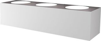 Top-Light Applique Moderna Eccentric Metallo Bianco 6 Luci Gx53 Biemissione