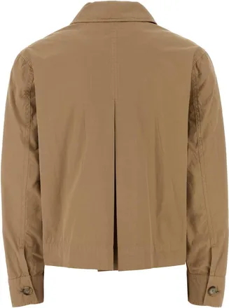 Woolrich Womens Cotton Casual Overshirt Beige Jacket