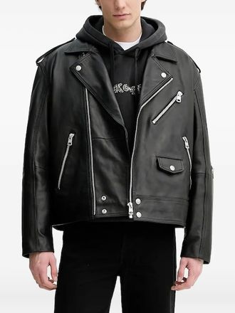 The Kooples embroidered-logo hoodie - men - Cotton - M - Black