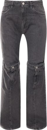 Coperni Zwarte Denim Flared Broek - Dames - Bootcut Jeans - Zwart - XS - Denim - Jeans