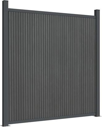Berkfield Home Fence Panel WPC Grey 180x186 cm