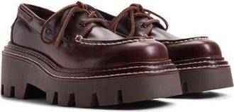 Sperry Top-Sider x MONSE Authentic Original 2-Eye Lug Boat Shoe in Amaretto at Nordstrom, Size 8.5