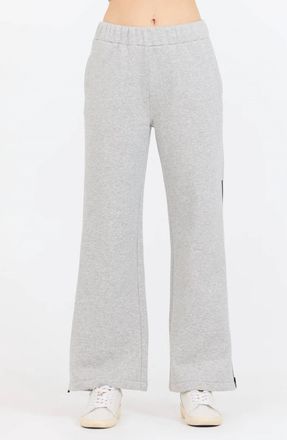 Vintage Havana Contrast Black Zipper Pant In Grey