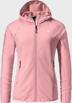 Sch&ouml;ffel Fleecejacke SCH&Ouml;FFEL Fleece Hoody Style Cascata WMS, Damen, Gr. 36, pink (3465, pink), Oberstoff: 94% Polyester, 6% Elasthan, regular fit, hoch geschl