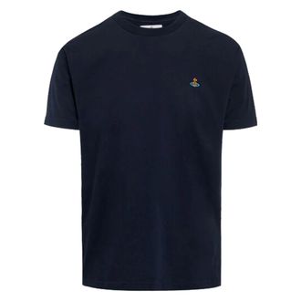 Vivienne Westwood Tops, Dames, Zwart, L, Katoen, Black Orb Design T-shirt