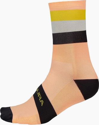Endura Mens Mens Bandwidth Socks - Pink/Orange - Size: 14/14.5/15/15.5/16/13/13.5