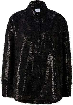 Bogner Florence sequinned shirt blouse for women - Black - 34