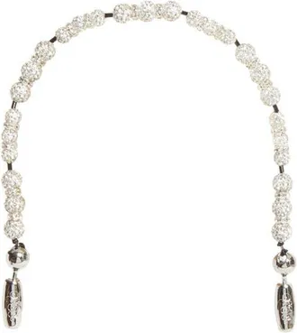 OSSA Luster Pav&eacute; Wrist Strap for iPhone Case in Dwht at Nordstrom