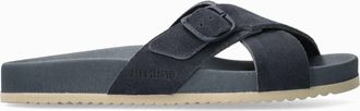 Mephisto Womens Kennie Slide In Deep Blue