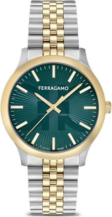 Ferragamo Modello bicolore 40mm - Argento