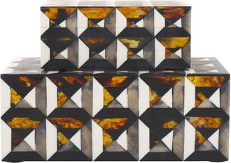Safavieh Set Of 2 Ani Decor Boxes
