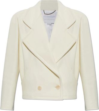 Stella McCartney Dames, Mantels, Beige, Maat: 2XS Wol