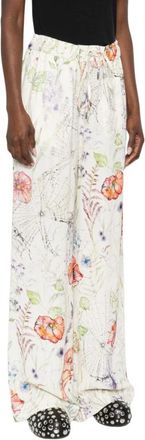 Alexander McQueen Dames, Broeken, Veelkleurig, Maat: M Viscose