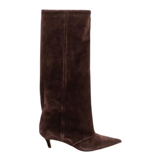 Steve Madden Luca Tall Boot - Dames - Schoenen - Bruin - Maat: 40 EU Su&egrave;de