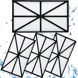 OEM Paquete De 4 Paneles De Filtro Inhhub Para Robot Tiger Shark - Rcx70101pak2 - Negro