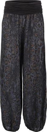 Malito more than fashion Malito - Womens Harem Trousers Leo Print - Airy Light Pump Trousers - Thin Summer Beach Trousers - Leisure Trousers Aladdin Trousers for Chilling 1484