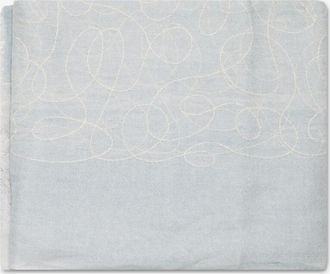 19 Andrea's 47 Rechteckiger Schal aus besticktem Kaschmir Doodle