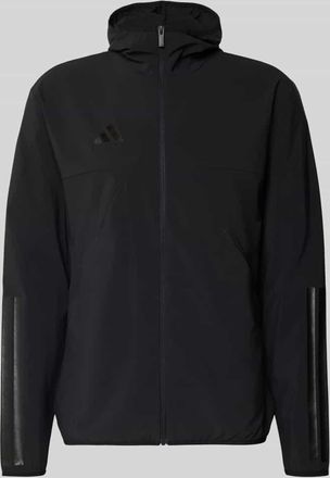 adidas Slim Fit Funktionsjacke aus schnelltrocknendem Material in Black, Gr&ouml;&szlig;e XXL